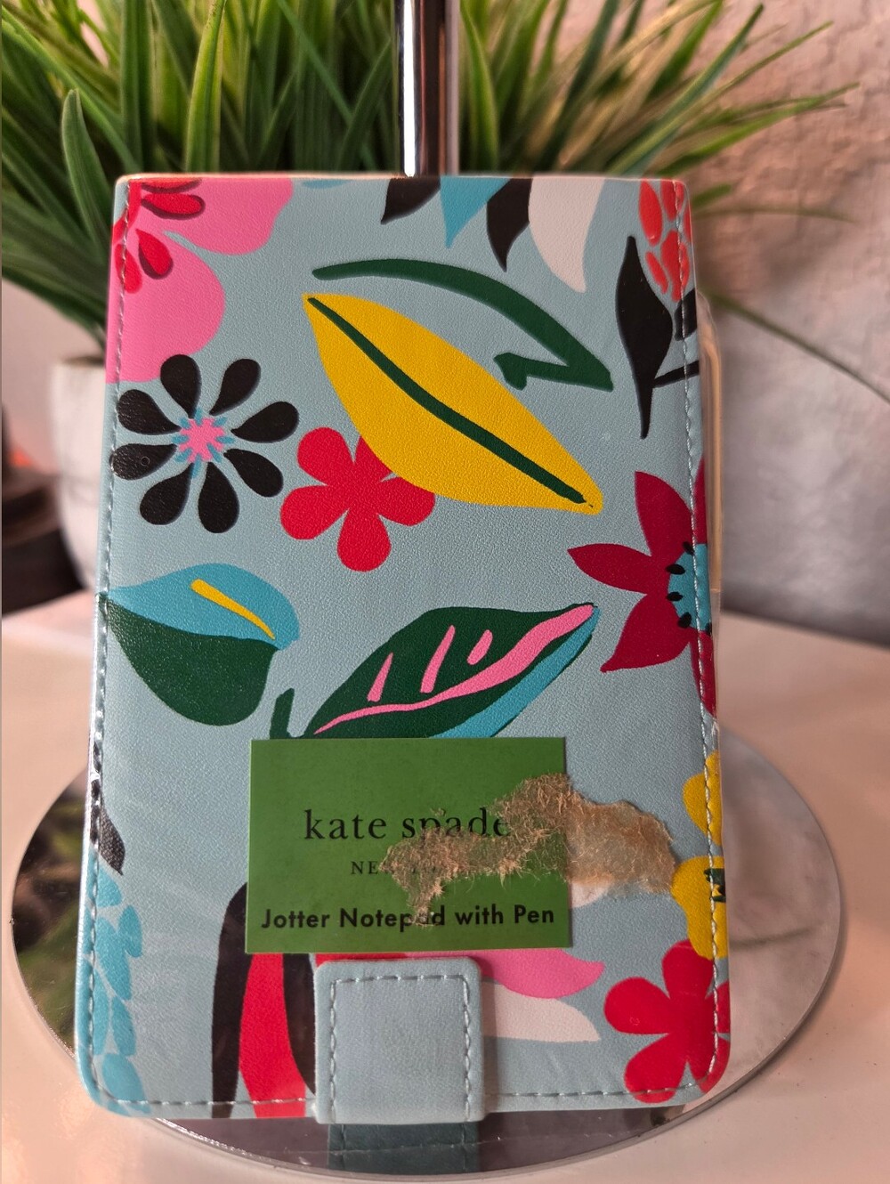 Kate Spade Floral Multicolor Jotter Notepad With Pen